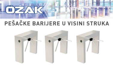 Ozak pešačke barijere u visini struka