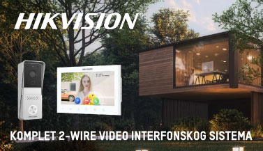 Komplet 2-wire Hikvsion interfon