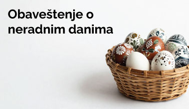 Obaveštenje o neradnim danima za vreme praznika