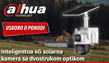 Inteligentna 4G solarna kamera sa dvostrukom optikom